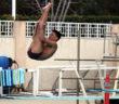 Freshman Jacob Miner competed in the one-meter and three-meter diving events at the NCAA Regional Championships. (Photo by Sports Information)